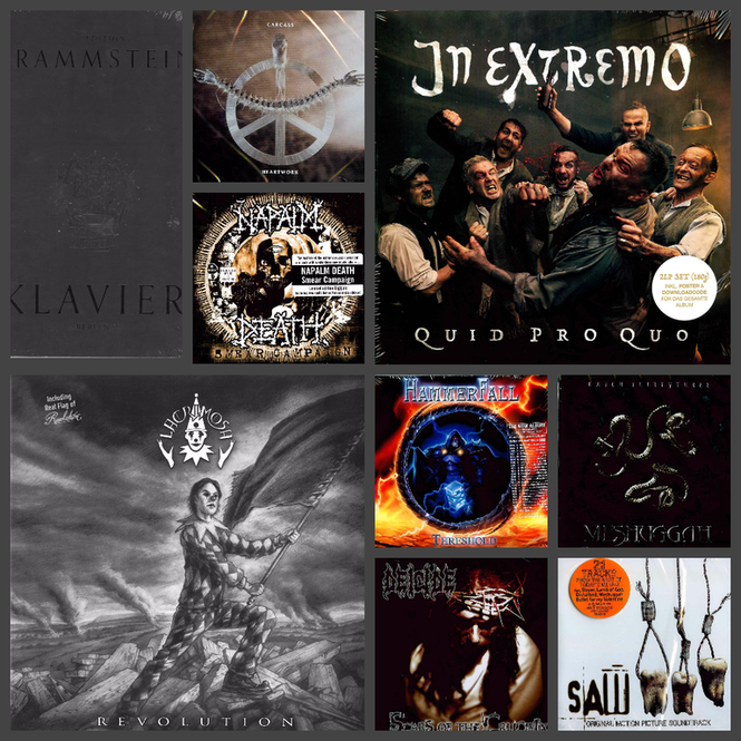 Rammstein, Napalm Death, Carcass, In Extremo, HammerFall, Lacrimosa